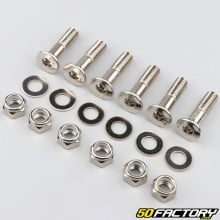 8x30 mm brake disc and crown screws with nuts (set of 6)