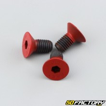 8x11 mm red brake disc screws and crown (set of 3)