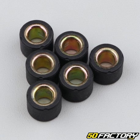 Rolos variadores 4g 15x12 mm Minarelli vertical e horizontal MBK Booster,  Nitro... Preto