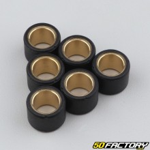 Rodillos de variador 8g 18x14 mm Honda, Kymco, Malaguti, Peugeot, Sym negros