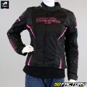 jaqueta feminina Furygan Delia 3 em 1 X3O motocicleta preta e rosa aprovada pela CE