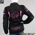 jaqueta feminina Furygan Delia 3 em 1 X3O motocicleta preta e rosa aprovada pela CE