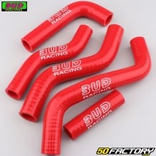 Reinforced radiator hoses Suzuki RM-Z 250 (2007 to 2009) Bud Racing red