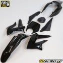 Kit de carenagem Derbi Senda DRD Xtreme, Gilera SMT,  RCR (2011 - 2017) Fifty preto