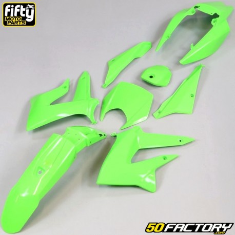 Kit di carenatura Derbi Senda DRD Xtreme, Gilera SMT,  RCR (2011 - 2017) Fifty verde