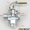 Adaptable carburettor PHVA 12 MBK Booster,  Nitro,  Ovetto...