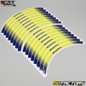 Adesivos com faixa de aro amarelo Husqvarna 4MX