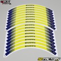 Yellow Husqvarna 350 rim stripe stickers