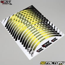 Rim stripes stickers Suzuki 1000 yellows