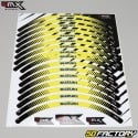 Rim stripes stickers Suzuki 1000 yellows