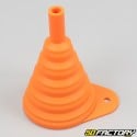 Flexible funnel for orange oil filling