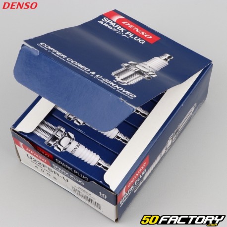 Denso U22FSRU spark plugs (CR7HS, CR7HSA equivalent) (box of 10)