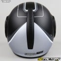 Casco modular Nox Stratos Fighter negro mate y titanio