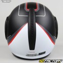 Casco modulare Nox Stratos Fighter bianco e nero opaco