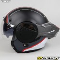 Casque modulable Nox Stratos Fighter noir et blanc mat