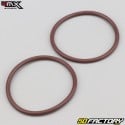 Exhaust sleeve and springs KTM EXC 250, 300 (since 2000) 4MX orange