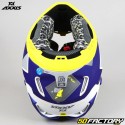 Helmet cross Axxis Wolf Bandit blue and neon yellow