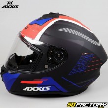 Full face helmet Axxis Draken S Cougar matte black and blue