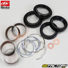37x50x11 mm fork oil seals with dust caps and rings Beta RR 50 (since 2011), RE 125 (2016)