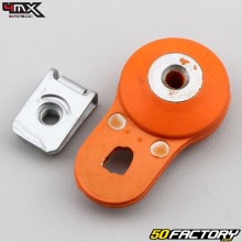 Patte de support de pot d'échappement Beta RR 50, 250, KTM SX, EXC 125, 250... 4MX orange