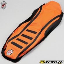 Funda de asiento KTM SX 125, 250, SX-F 450 ... (2007 - 2010), EXC (2008 - 2011) JN Seats naranja y negro