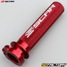 Tubo di manopola acceleratore in alluminio Yamaha YZF, WR-F... 250, 450... Scar rosso