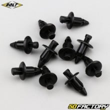 Clips de carénages Ø6 mm Bolt noirs (lot de 10)