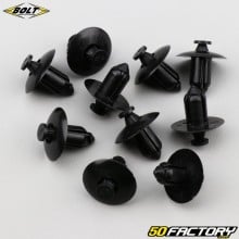 Parafusos de carenagem Ø8 mm Bolt pretos (pacote de 10)