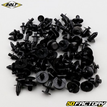 Schwarze Bolt Verkleidungsclips (80er Pack)