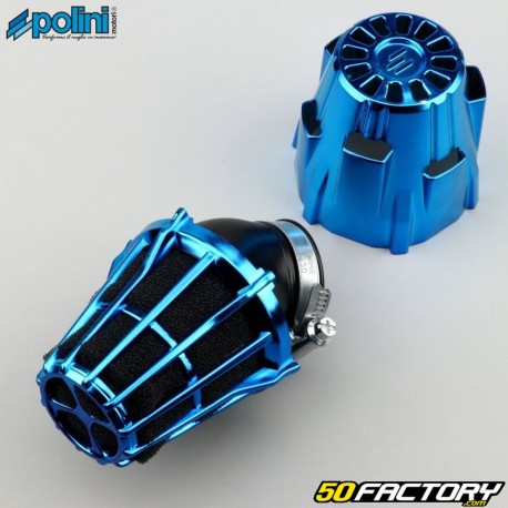 Ã˜32 mm air filter Polini 30Â° blue