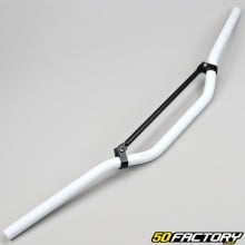 Guidon cross alu blanc Ø22 mm