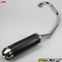 Honda Auspuffleitung CB-F 125 (2009 - 2015) IchXrace New pure schwarzer Edelstahl