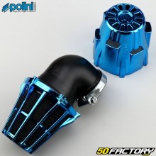 Luftfilter Ø38 mm Polini 90° angewinkelt, blau