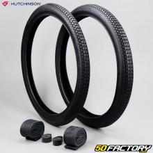 2x19 (23x2) tires Hutchinson Vroom with inner tubes and moped rim strips