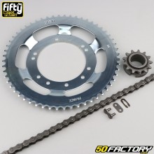 Chain kit 13x56x106 Ø98 mm Peugeot 103 (Gromeca rim, Bernardi) Fifty