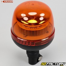 Rotlicht orangefarbene LED-Blinkleuchte mit flexibler Halterung Kramp