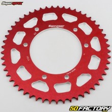 Couronne 53 dents alu 420 Derbi, Rieju, Yamaha, Peugeot... Supersprox rouge