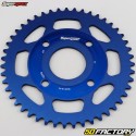 Couronne 47 dents alu 420 Yamaha TZR, MBK Xpower Supersprox bleue