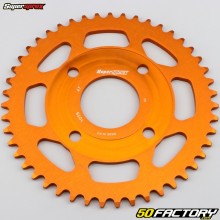 Rear sprocket 47 aluminum teeth 420 Yamaha TZR, MBK Xpower Supersprox Orange