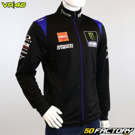 Felpa zipErrore di replica di VR46 Yamaha Monster