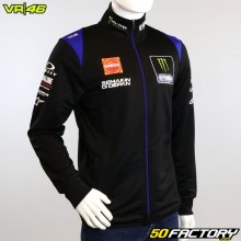 Sweatshirt zipglitch VR46 Replica Yamaha Monster