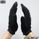 Guantes cross 100% Airmatic motocicleta negra con aprobación CE