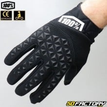 Gloves cross 100% Airmatic CE Approved Black Motorcycle
