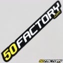 Aufkleber 50 Factory 15 cm gelb hoher Widerstand
