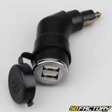 Wasserdichte Doppel-USB-Steckdose 2.1A – „Motorrad- und Rollerteil“