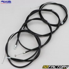 Cables and sheaths Piaggio Ciao black PXs RMS (Kit)