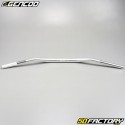 Guidon Fatbar alu Ø 28 mm Gencod argent avec pontets et mousse noirs