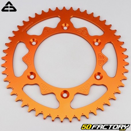 Rear sprocket 49 aluminum teeth 520 Gas Gas EC 250, Husaberg FC 550, KTM EXC 200... Orange ACD