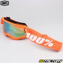 Gafas 100% Strata 2 naranja pantalla iridio oro