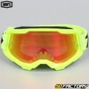 Goggle 100% Strata 2 fluo amarillo pantalla iridio rojo